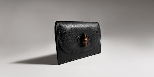 Card case with bamboo