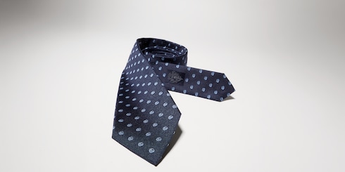 Krawatte aus Seidenjacquard mit Doppel G