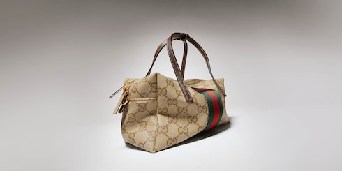 Mini sac Boston avec bande Web