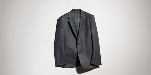 Pinstripe wool jacket