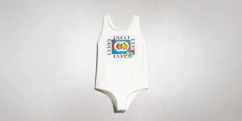 Costume da bagno bambino in jersey con stampa