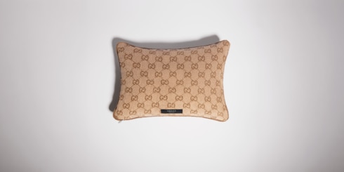 Coussin rectangulaire en coton GG