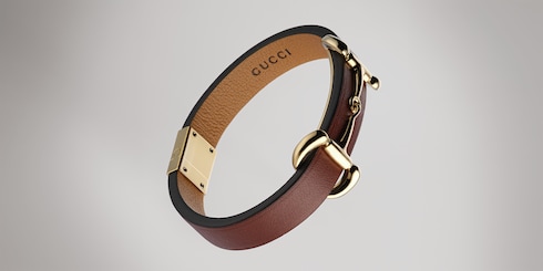 Lederarmband mit Horsebit