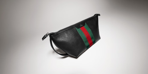 Mega Web Trademark small toiletry case