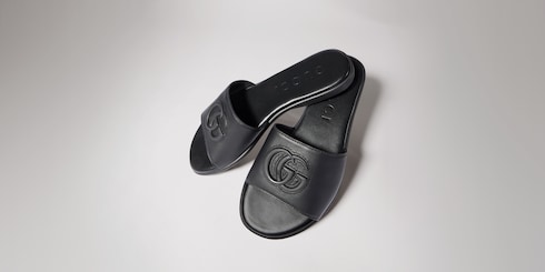 Mules à glissière Double G pour femme