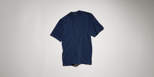 T-Shirt aus Baumwoll- und Seidenjersey