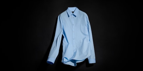 Piece dyed cotton poplin shirt
