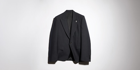 Chaqueta de botonadura sencilla de lana