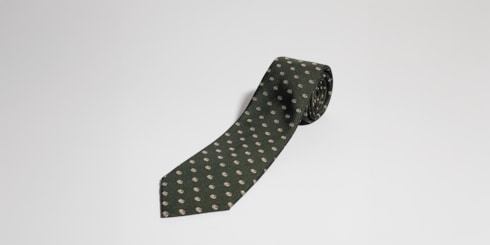 Double G silk jacquard tie