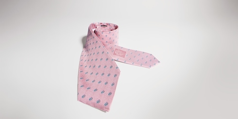 Krawatte aus Seidenjacquard mit Doppel G