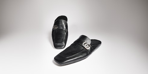 Men's slipper with Double G