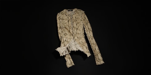 Camicia in seta stampata