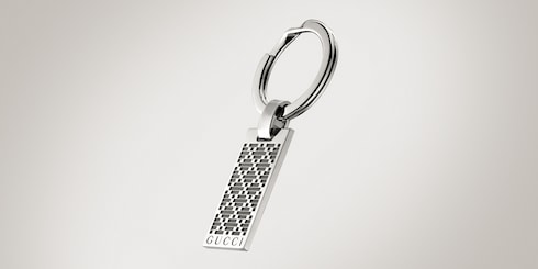 Gucci Diamante keyring in 925 sterling silver | GUCCI® SI