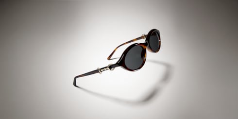 Oval-frame sunglasses