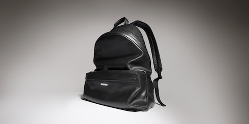 Zaino grande con targhetta Gucci