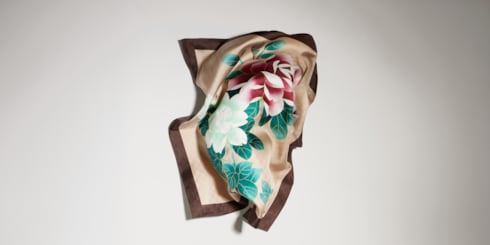Gucci x Ando Cloisonné silk jacquard carré
