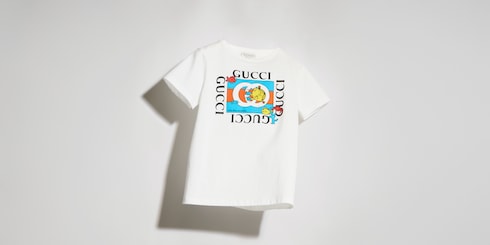 Children's cotton T-shirt with print
