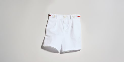 〔チルドレンズ〕クリンクル コットン ショートパンツ