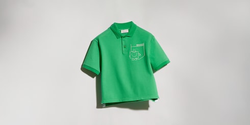 Children's cotton piquet polo shirt