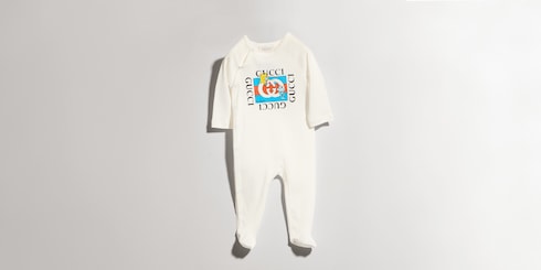 Tutina neonato in cotone con stampa
