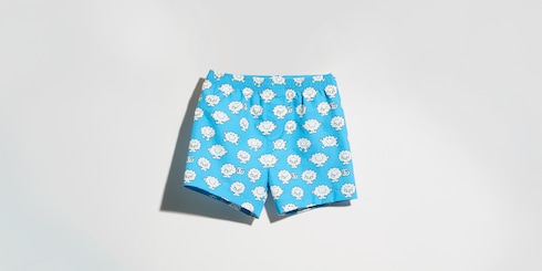 Short de bain pour bébé en nylon froissé