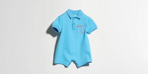 Combinaison pour bébé en coton avec broderie
