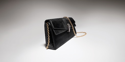 Dionysus kleine Schultertasche aus Eidechsenleder