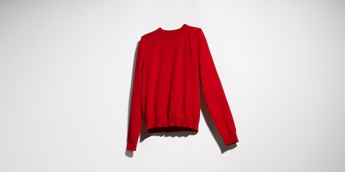 Pull en laine fine avec broderie