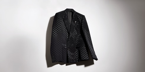 GG light faille double-breasted jacket