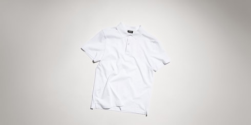 Polo in jersey di cotone con ricamo