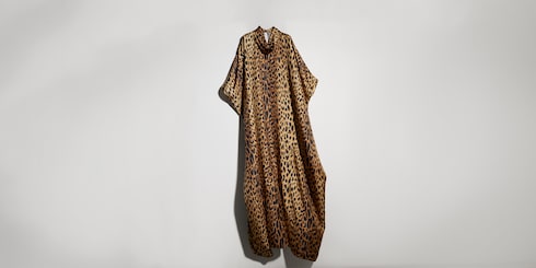 Kleid aus Seide mit Print