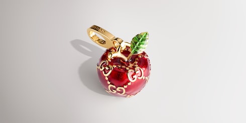 Breloque motif pomme