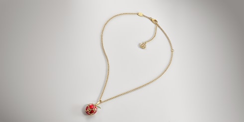 Collier chaîne à pendentif pomme