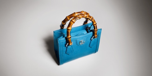حقيبة اليد الصغيرة Gucci Diana من جلد السحلية
