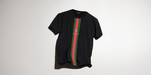T-shirt in jersey di cotone con stampa