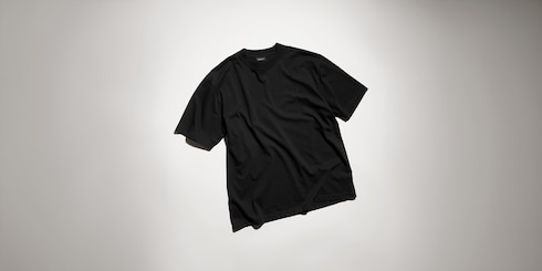 Cotton silk jersey T-shirt with embroidery