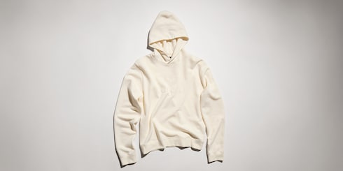 Cashmere jersey sweatshirt with embroidery