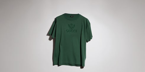 Cotton jersey T-shirt with embroidery