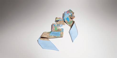 Printed silk ribbon