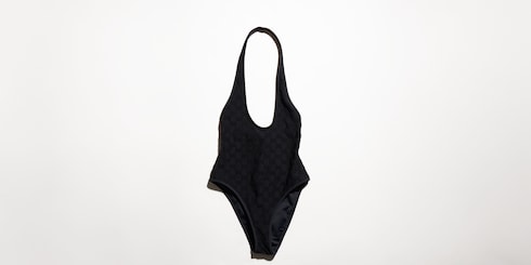 Bodysuit de jersey elástico con GG