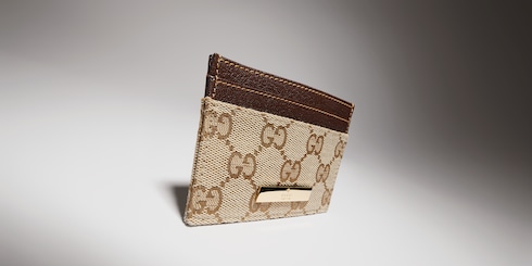 Kartenetui mit Gucci Plakette