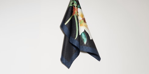 Gucci x 安藤七宝店 日本限定 シルクジャカード スカーフ