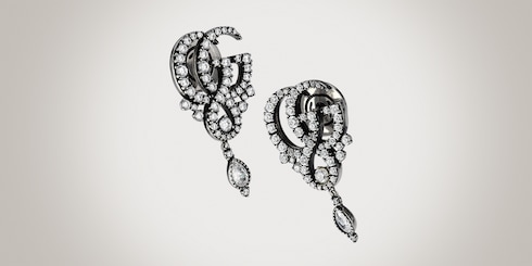 Pendientes GG Marmont con cristales