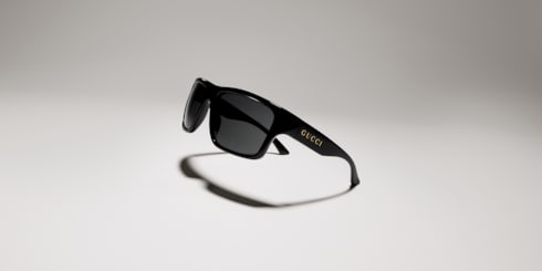 Lunettes de soleil à monture géométrique