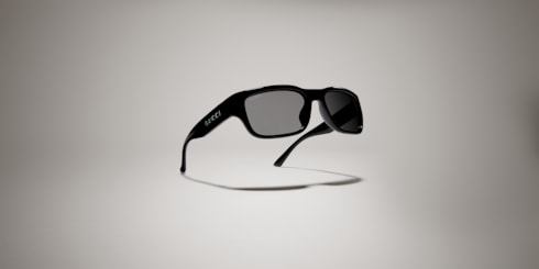 Low nose bridge fit rectangular sunglasses
