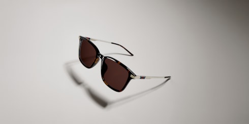 Low nose bridge fit square sunglasses