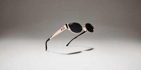 Oval-frame sunglasses