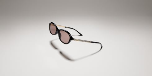Oval-frame sunglasses