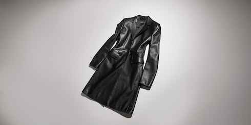 Soft leather coat