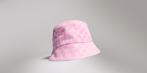 GG cotton canvas bucket hat